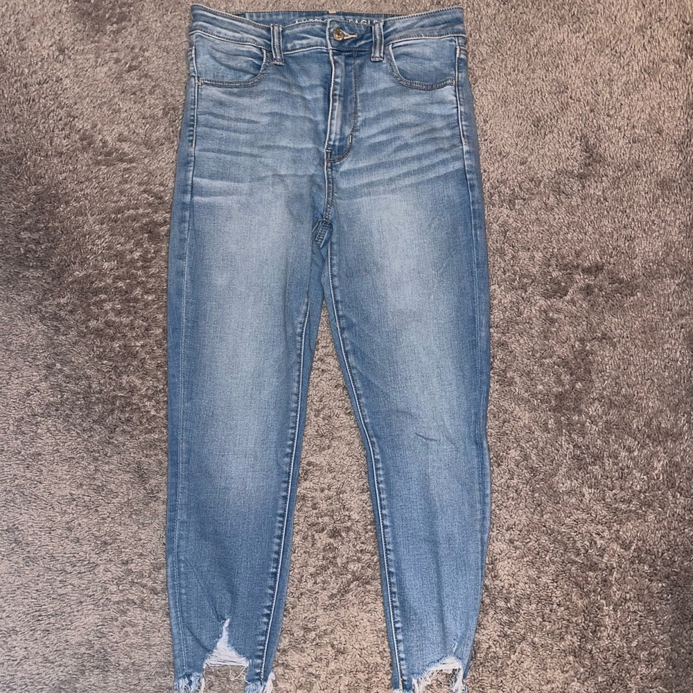 American Eagle high rise skinny jegging size 8 short